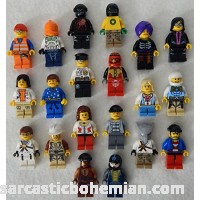 10 NEW LEGO MINIFIG PEOPLE LOT random grab bag of minifigure guys city town set  B01HEOE3CA